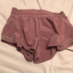 Pink lulu lemon shorts